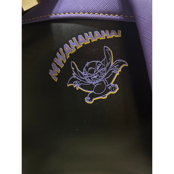 Loungefly Disney Vampire Angel & Stitch The Series Mini Backpack Purple - Picture 7 of 16